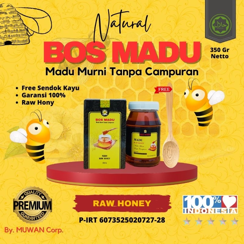 

BOS MADU | 350gr Raw Honey | 100% Madu Murni