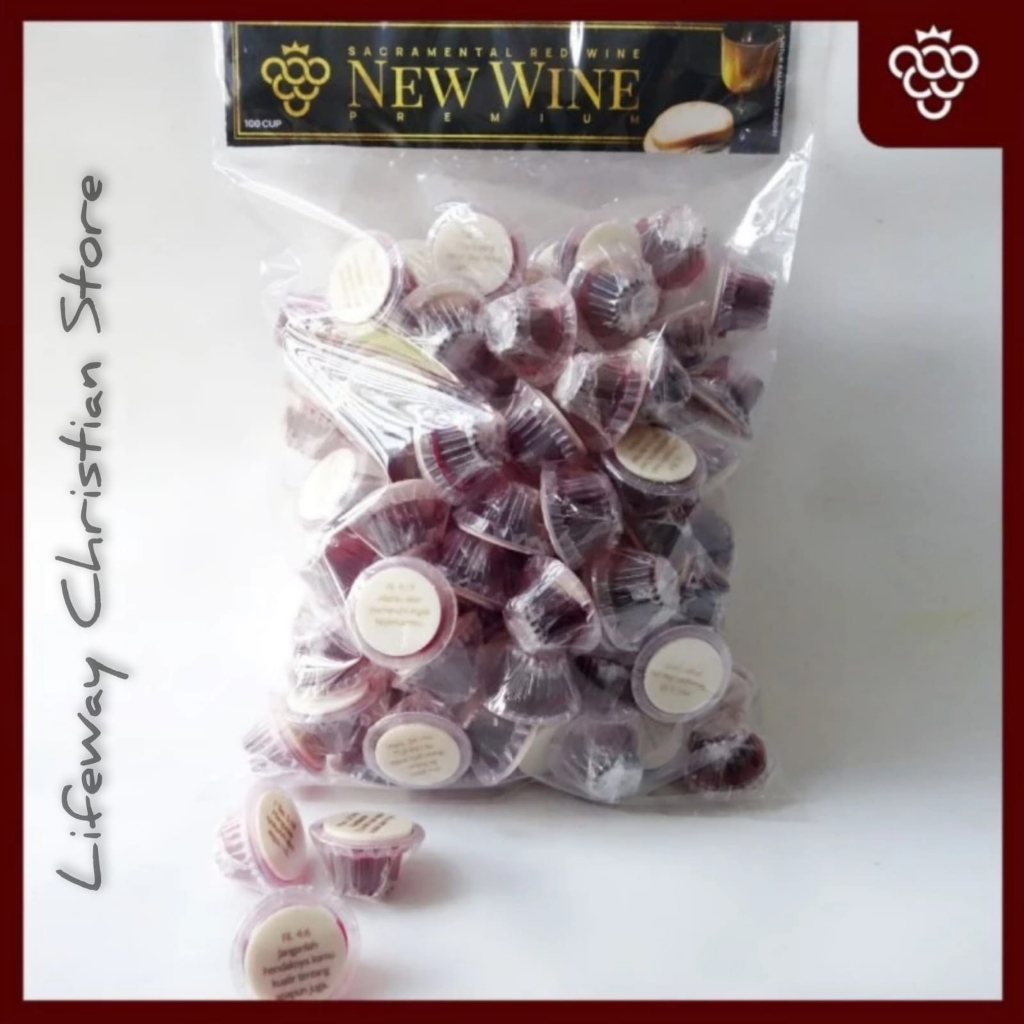 

(Best Seller Product) Paket Minuman Perjamuan Premium Isi 100 + Hosti Ayat