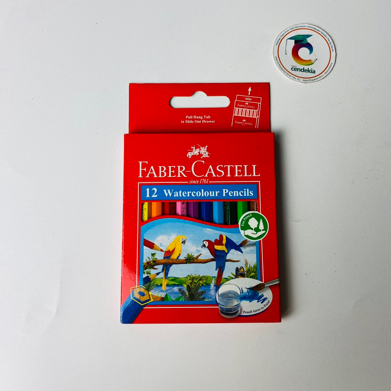 

Pensil Warna Faber Castell 12 warna Water color pendek