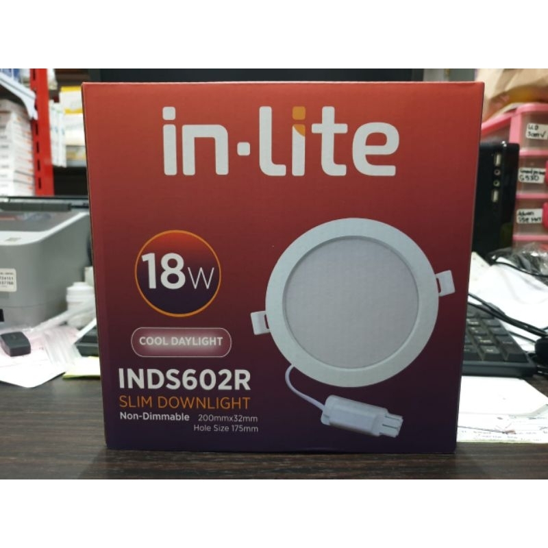 Lampu LED slim downlight in lite 18watt