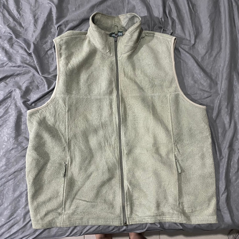vest LL bean vintage green olive second original