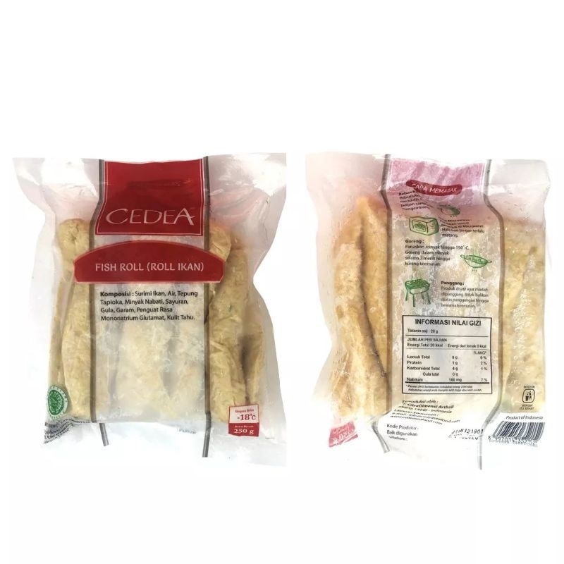 

CIDEA FISH ROLL 250GR / ROLL IKAN 250GR