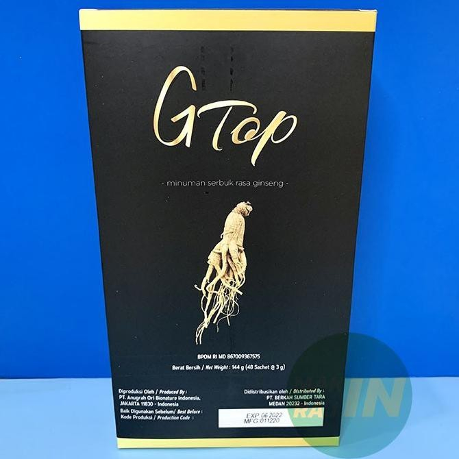 Hemat GTop G Top - Minuman Staminan pria / Suplemen Gingseng Herbal Kuat Pria