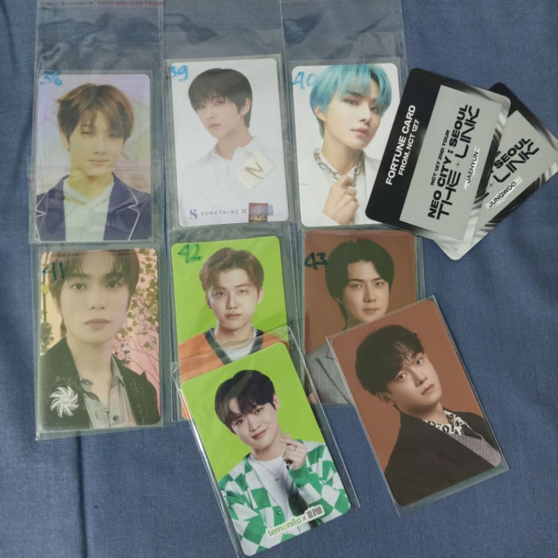 photocard NCT dan EXO jaehyun jisung jungwoo chenle sehun chen c