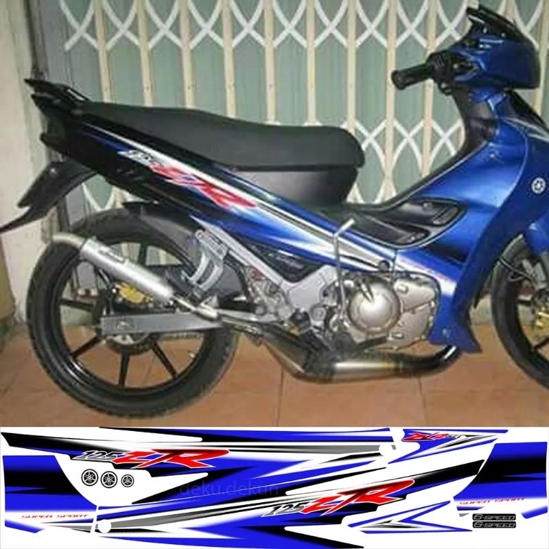 striping yamaha 125zr / striping 125zr / striping yamaha 125zr biru hitam / striping 125zr biru hita