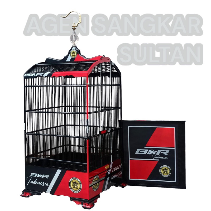 SANGKAR KANDANG KOHSAN KOSAN BnR DECAL INDONESIA MERAH