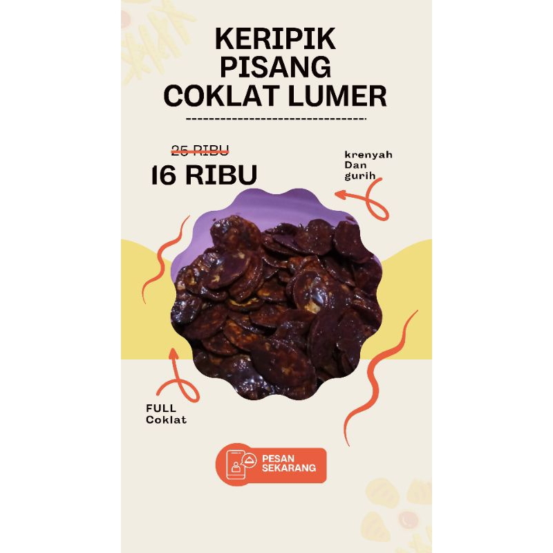 

cemilan keripik pisang lumeer