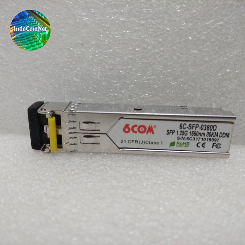 SFP 1.25G 80Km 6Com SFP 1G 1550nm 80KM DDM Single Mode