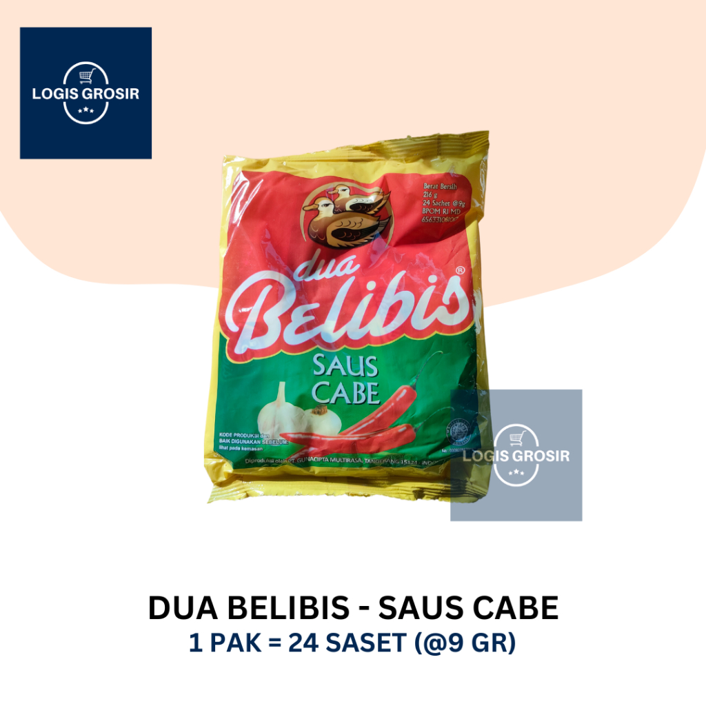 

Saus Cabe Dua Belibis Pak 24 Sachet Saset 9g 9 gr Sambal Sambel Murah