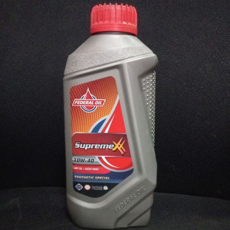 Oli Federal Supreme XX 10W-40 800ml Oil Pederal Double X Motor Bebek Super 800 ml 0.8L 0.8 Liter Ori