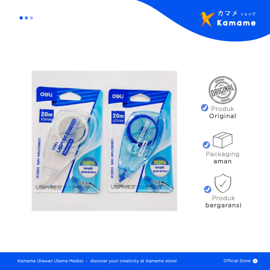 

Deli Correction Tape - Tip EH20301 - Kamame