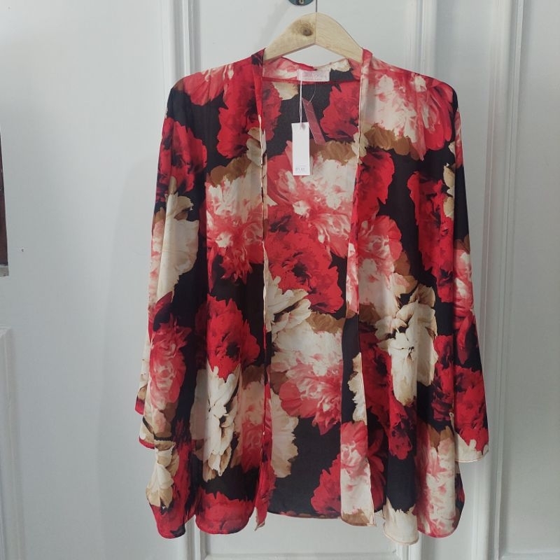 Omikowa Outer Bunga | Baju Kerja Wanita | Baju Pantai Wanita | Outfit cewe