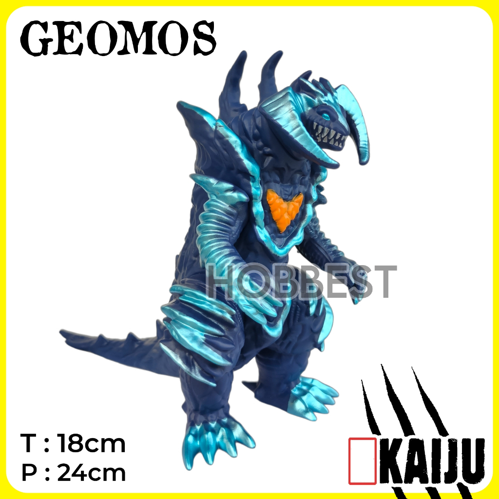 GEOMOS - Action Figure Godzilla Kaiju Miniatur Pajangan Mainan Ultraman Dyna Jiomos Gomora