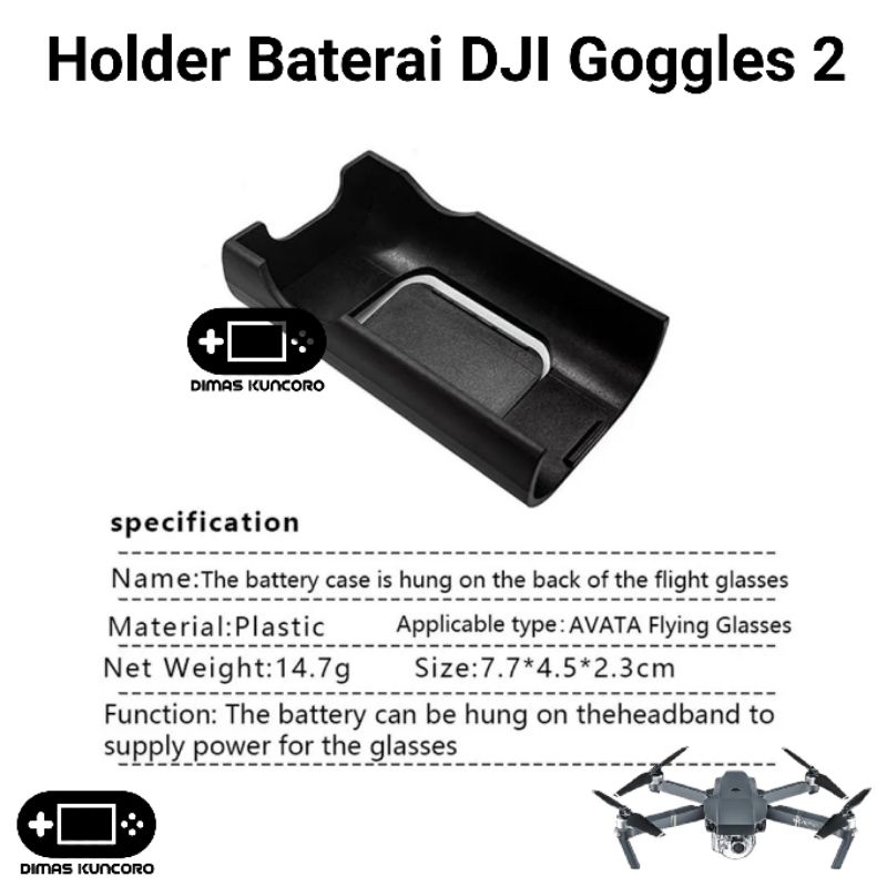 Promo Holder Baterai DJI Goggles 2 tempat clip braket bracket v2 avata fpv goggle