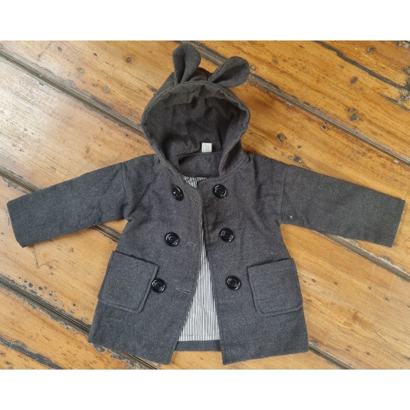 Preloved Coat Kids Boy/Girl (Unisex) Anak size 90 with hoodie