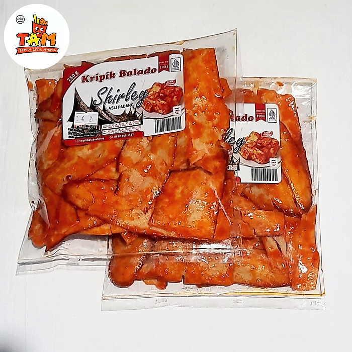 

SHIRLEY Keripik Singkong Balado Pedas Asli Padang 250 Gram - Tam Snack