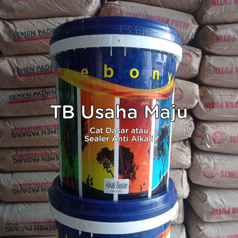 Ebony Sealer Alkali / Cat Dasar Tembok Dinding Interior Eksterior Pail 25 Kg EKONOMIS by Homer Paint