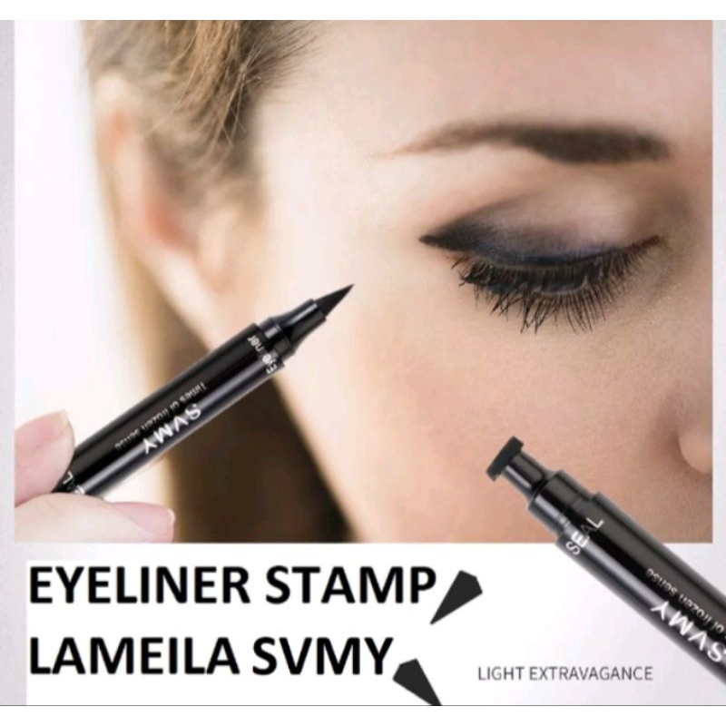 Eyeliner Lameila 872 SVMY Eyeliner Stamp Double Head Eyeliner Anti Air Keringat WING EYELINER