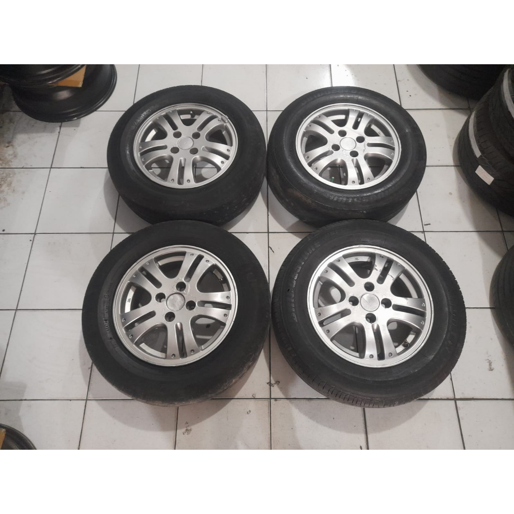 VELG SECOND OEM MOBIL JAZZ RING 14 PCD 4X100 BAN BONUSAN U/ JAZZ BRIO CALYA AGYA SIGRA