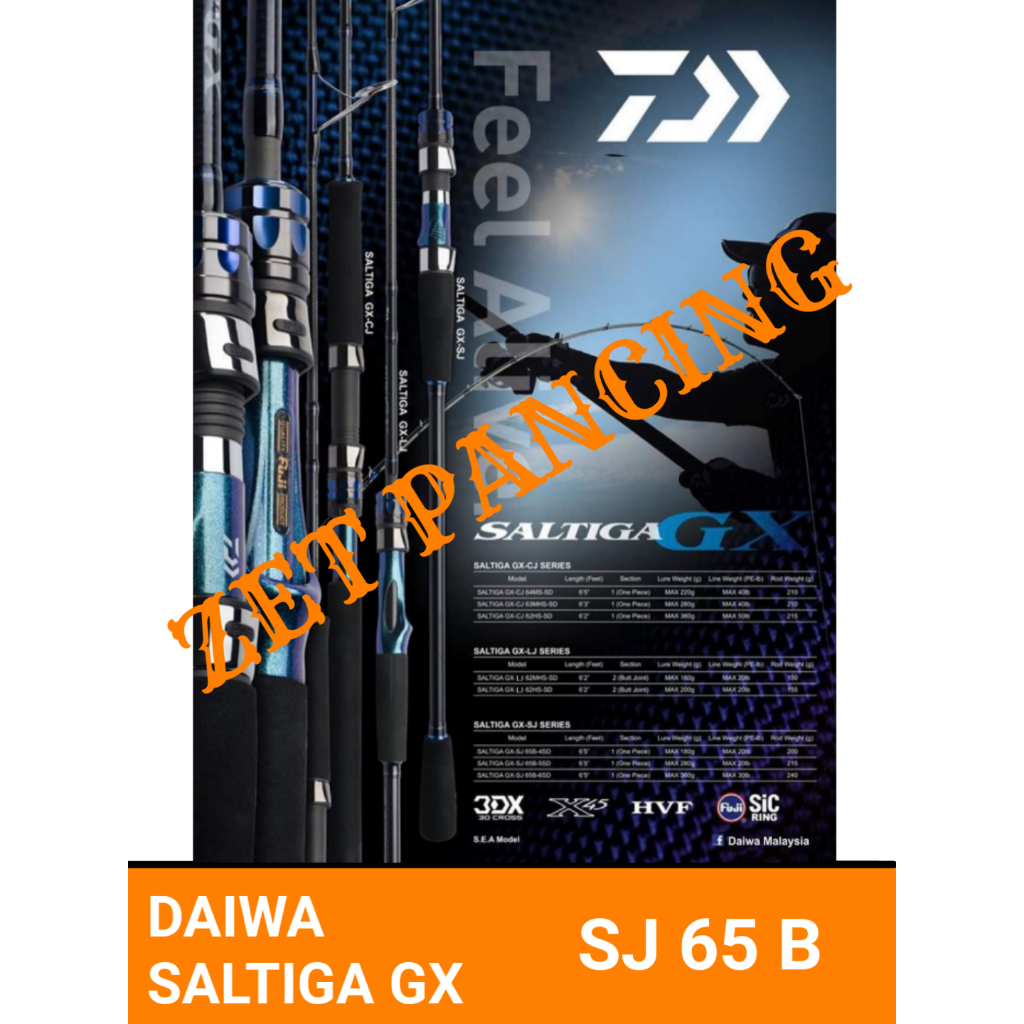 DAIWA SALTIGA GX SJ65B joran overhead spinning rod slow jigging NEW