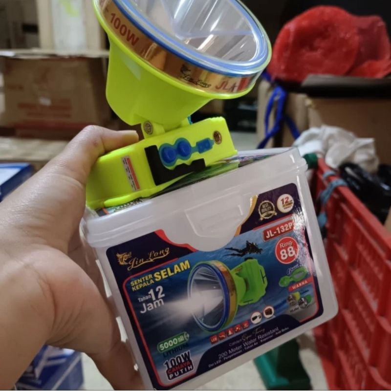 Jinlong JL 132 Senter Kepala Menyelam 100 Watt