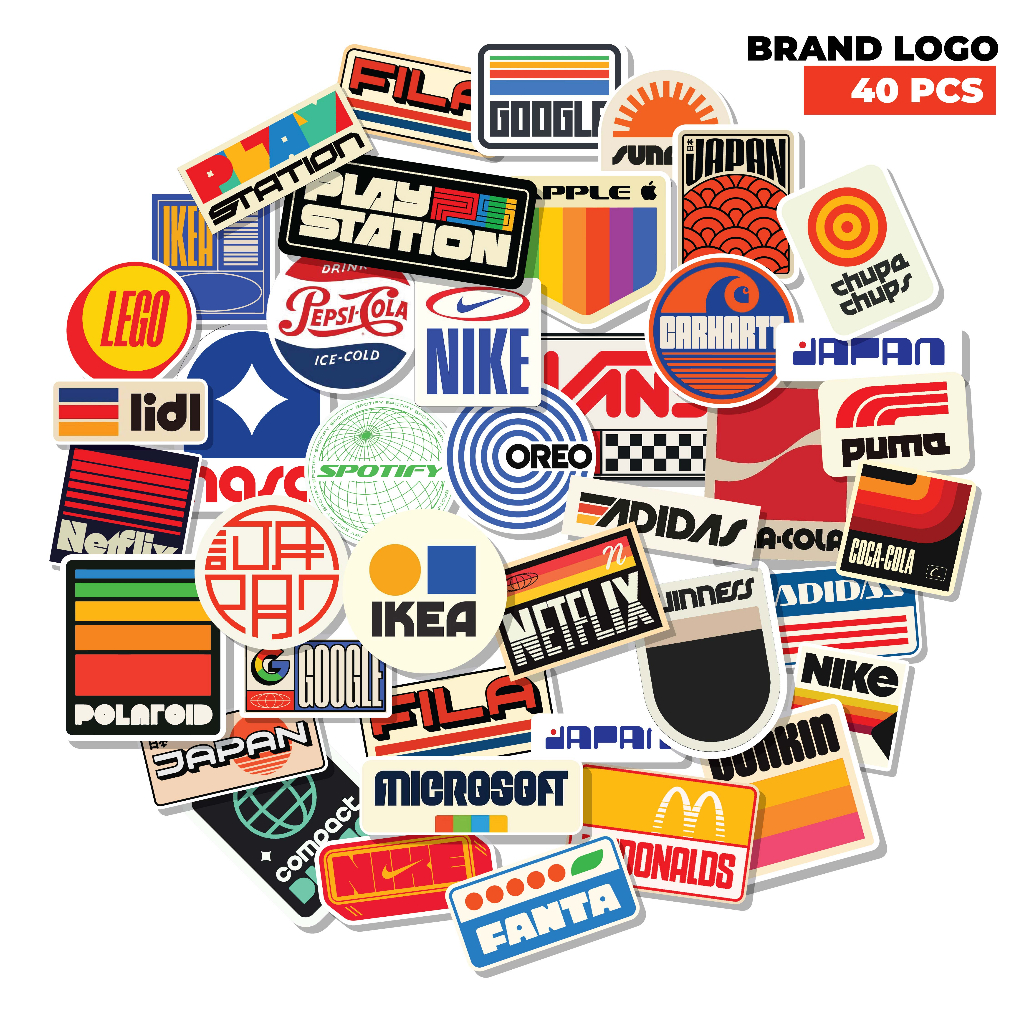 

STICKER PACK LOGO RETRO | STICKER TUMBLER | STIKER LAPTOP KOPER HELM