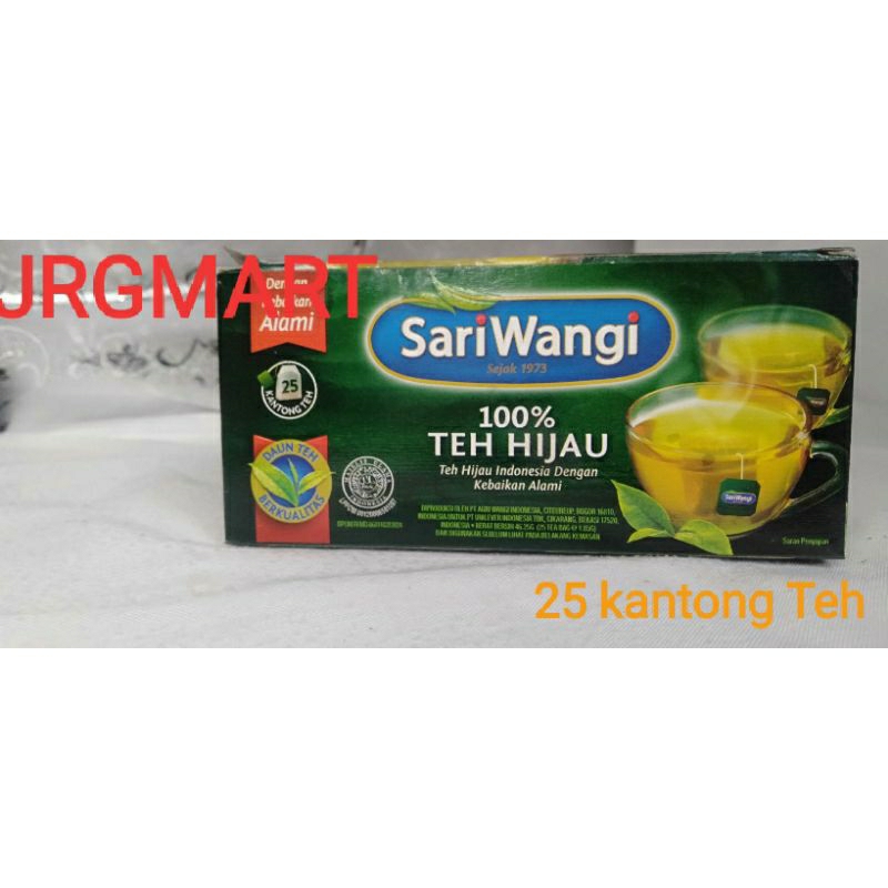 

SARIWANGI TEH HIJAU 100% 25 kantong teh