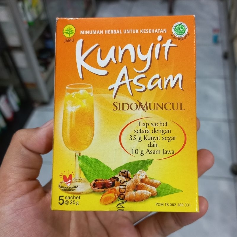 

Kunyit Asam Sidomuncul - 1box isi 5 sachet