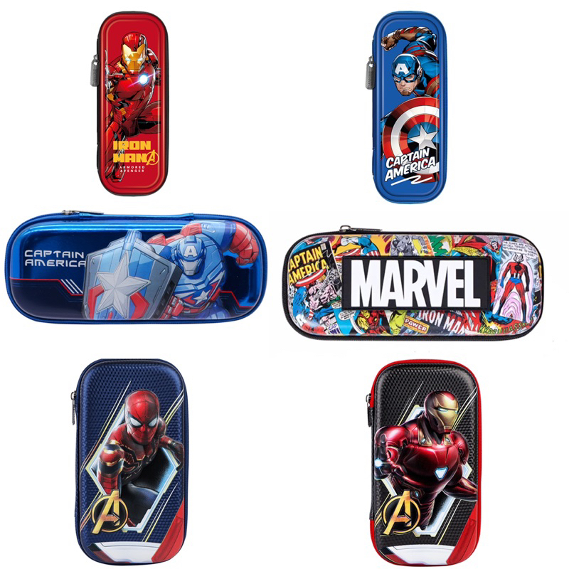 

marvel 3d hardcase pencil box kotak pensil 3d anak