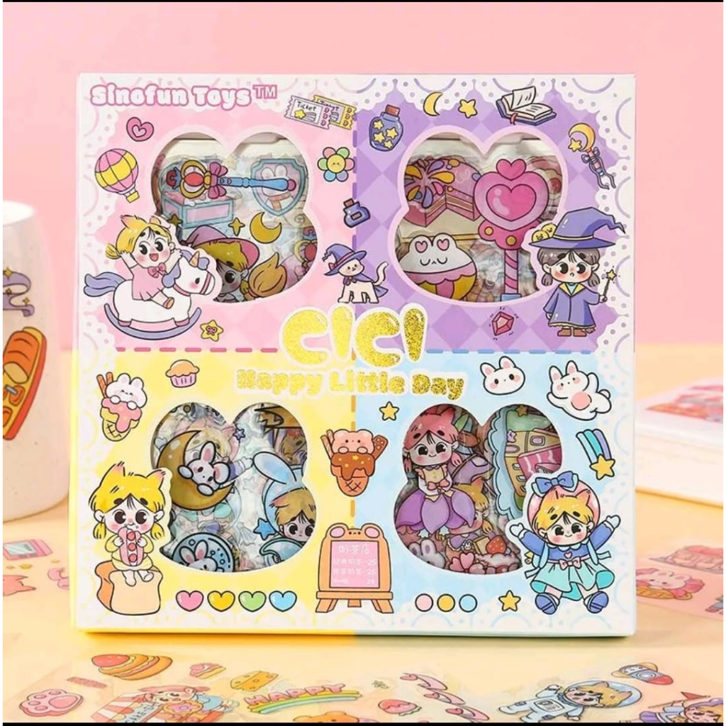 

Sticker Cici Momo Nono Viral Stiker Hp Buku Diary Isi 100 Pcs