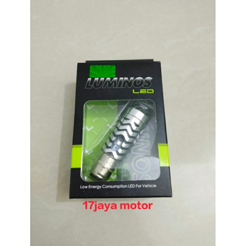 Bola lampu depan motor LED /  bola depan led AC/DC Luminos 2 warna motor bebek dan matic