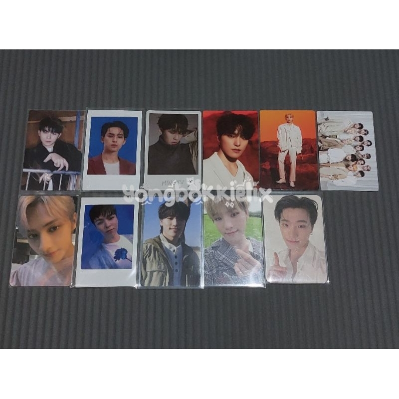 [CLEARANCE SALE] seventeen svt woozi mingyu dino jun vernon tc trading card bets incom incomplete ca