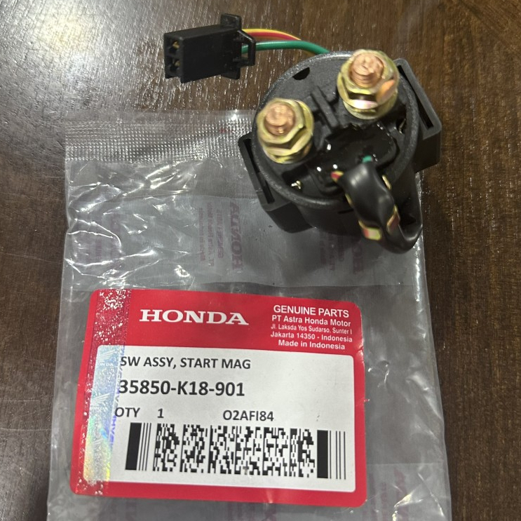 K18 BENDIK STATER SWITCH STARTER RELAY MOTOR CB150 TIGER MEGAPRO VERZA