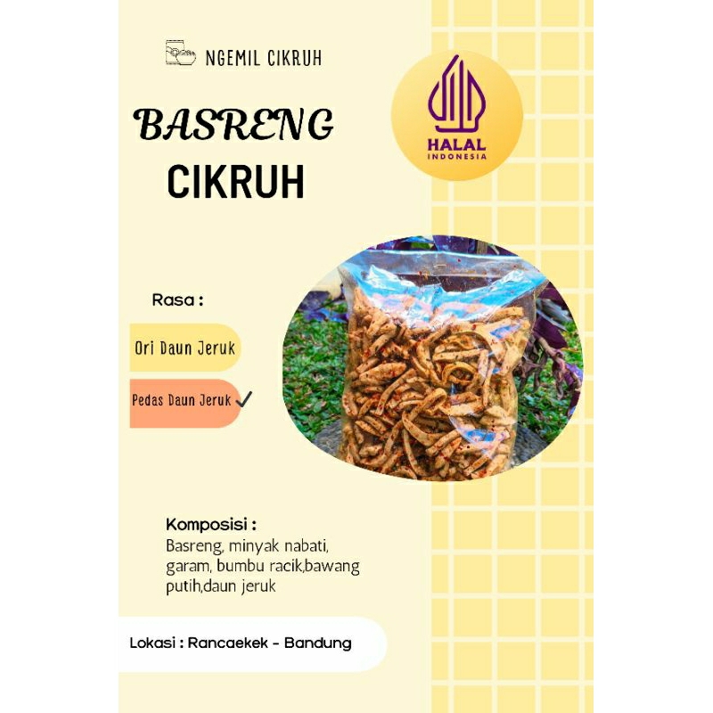 

Basreng Cikruh Viral Rasa Daun Jeruk