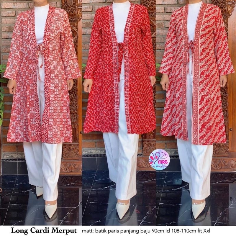 cardigan paris/cardi long batik/cardi long wanita