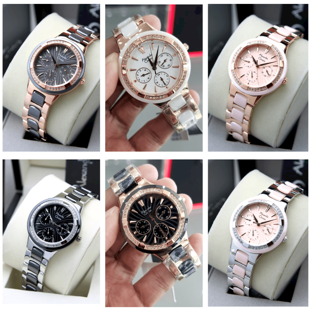Jam Tangan Wanita AC Alexandre Christie 2299 Original - Keramik