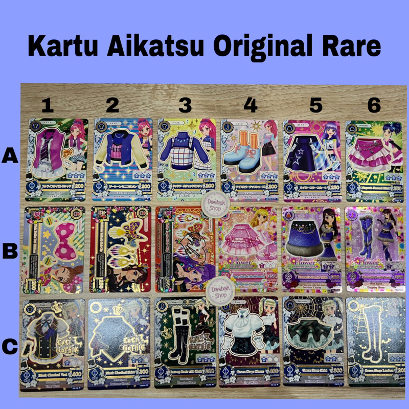 Kartu Aikatsu original unit dress flower collection aoi ichigo mizuki kanzaki sign ruby ageha hair c