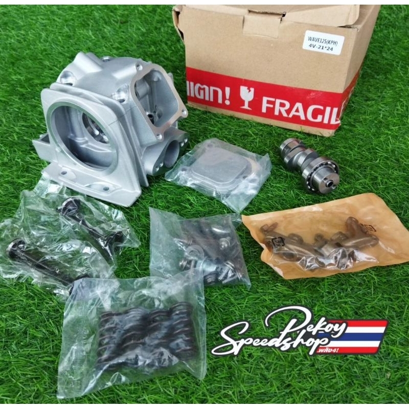 blok cylinder head Kop kharisma Supra x 125 Kirana  Wave125 Dohc 4 Valve Klep new model limited