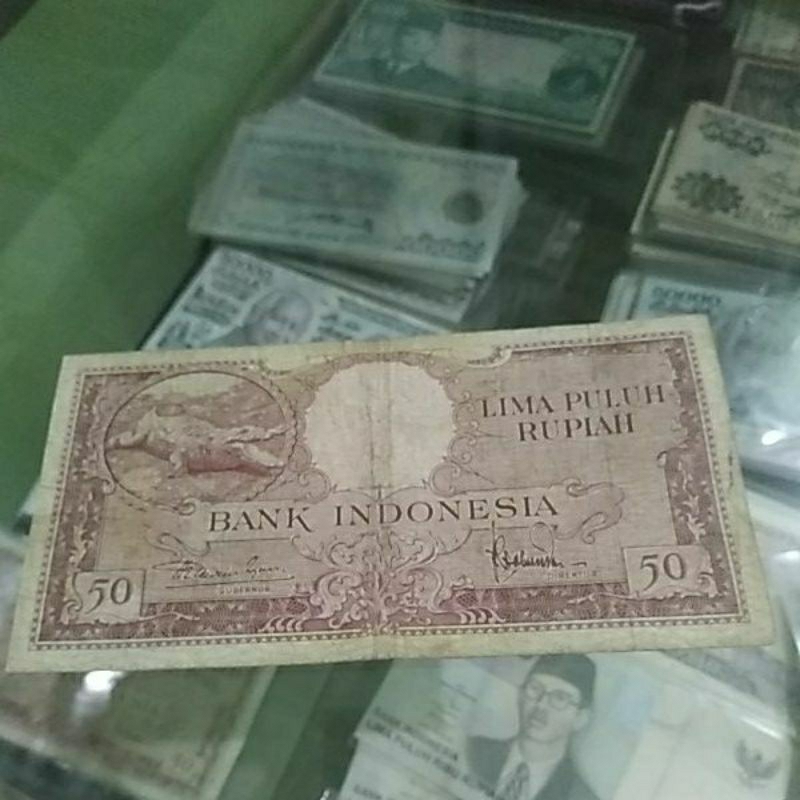 uang kuno 50 rupiah seri hewan asli