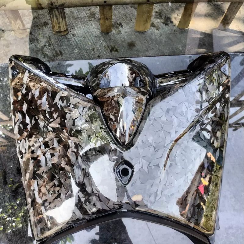 legshield nmax old carbon forged/kevlar / legshield nmax