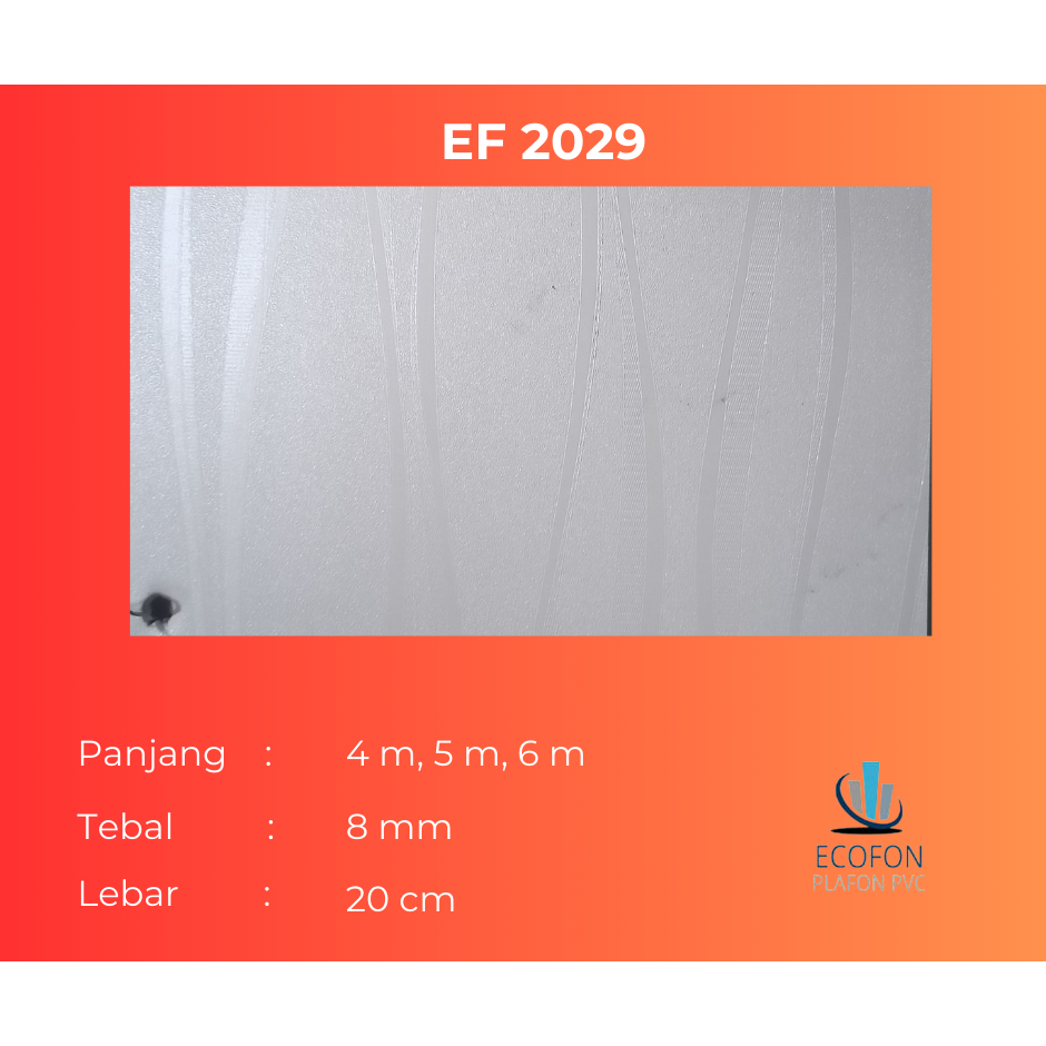 Plafon PVC Ecofone EF 2029 wilayah Bekasi