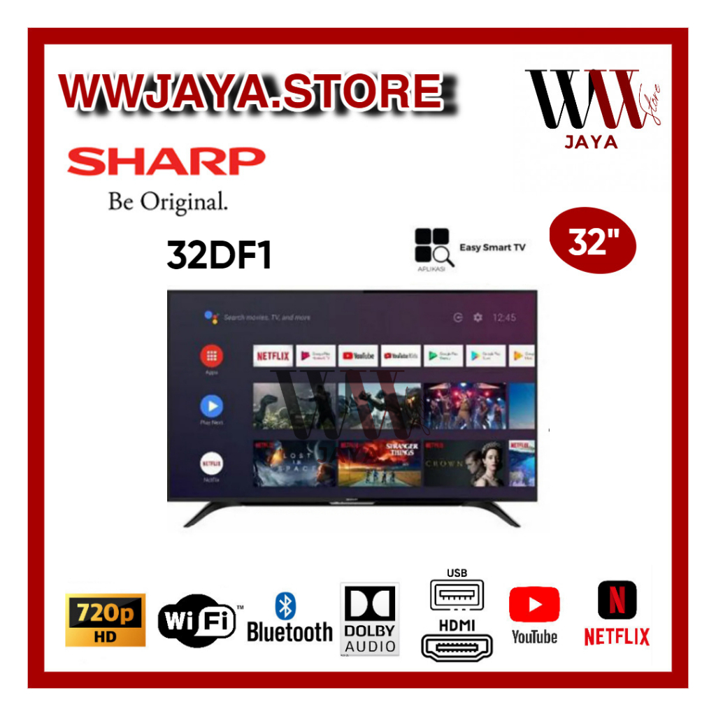 TV LED Smart 32DF1 LED Sharp 32 Inch Smart TV