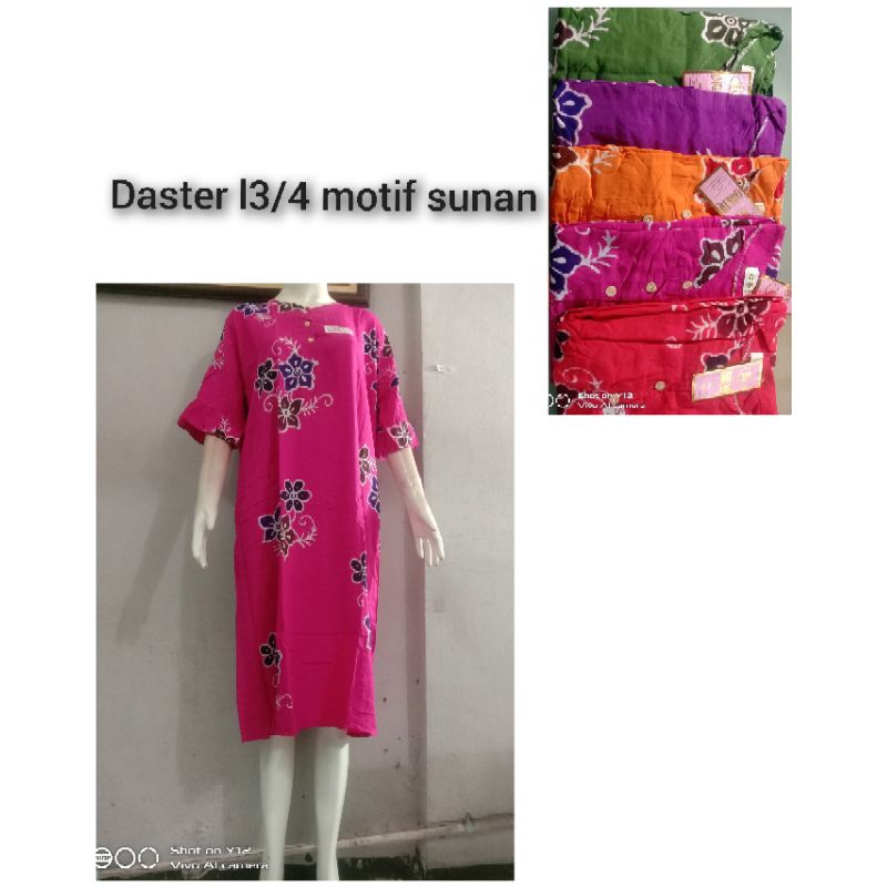 daster l3/4 motif sunan oshin