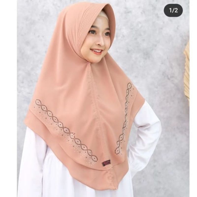 HIJAB INSTAN CERUTY PAYET MELANI ORY BY RIZKY || PAYET MELANI CERUTY 2 LAYER BEST SELULER