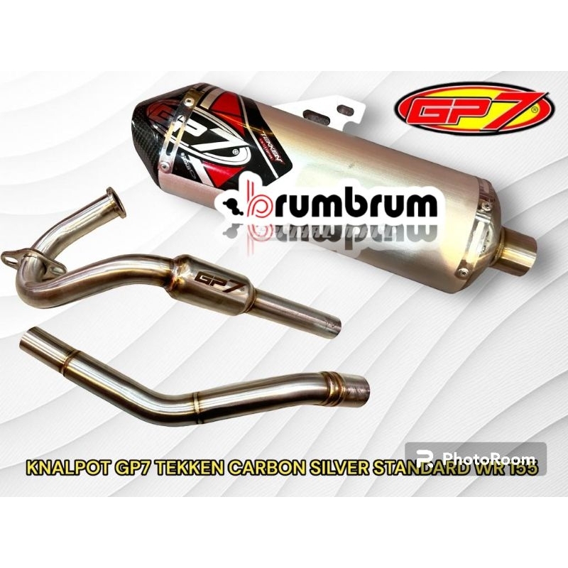 KNALPOT GP7 TEKKEN CARBON SILVER STANDART WR155