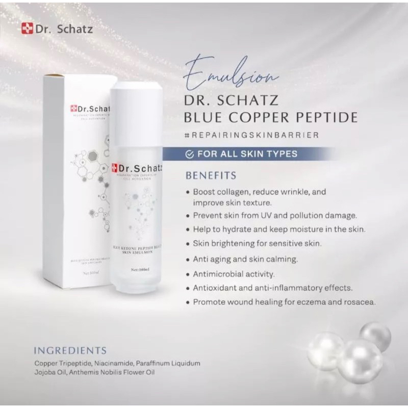 ( DISTRIBUTOR RESMI OFFICIAL ) DR.SCHATZ DRSCHATZ SCHATZ PELEMBAP Emulsion/ lotion Dr.schatz 100% or