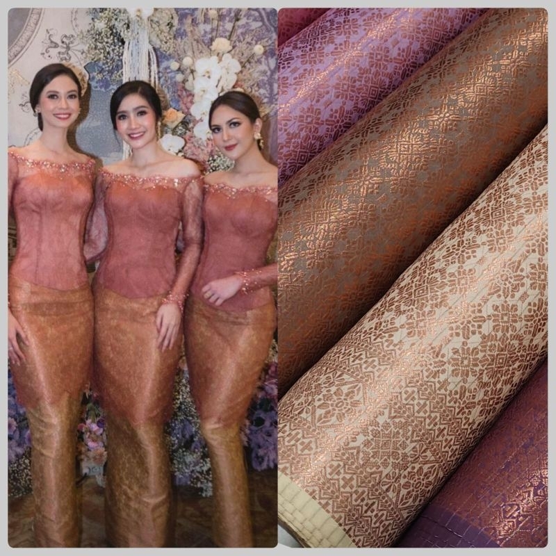 Songket Semi Palembang, Songket mesin, Songket meteran, Bahan Songket semipalembang, Songket india