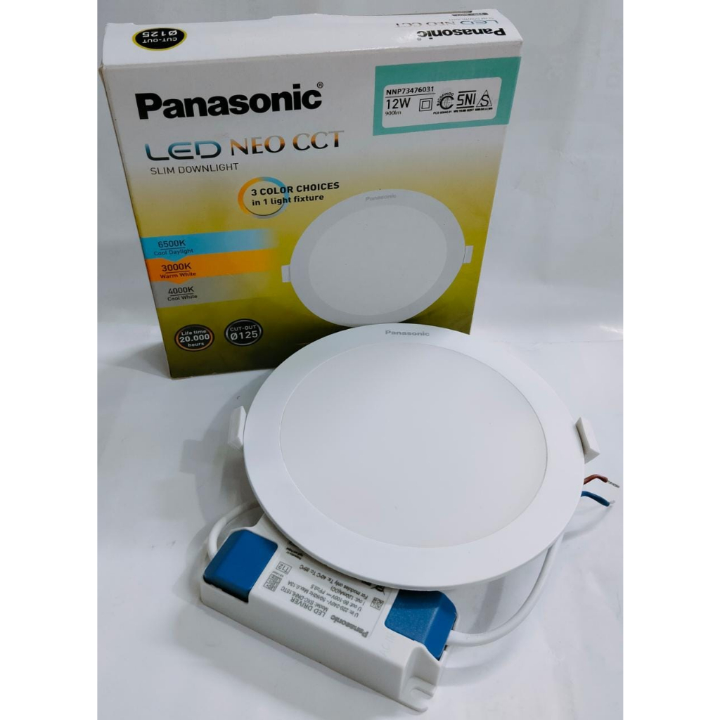 Lampu led downlight 3 warna neo CCT Panasonic lampu led 3 warna downlight inbow