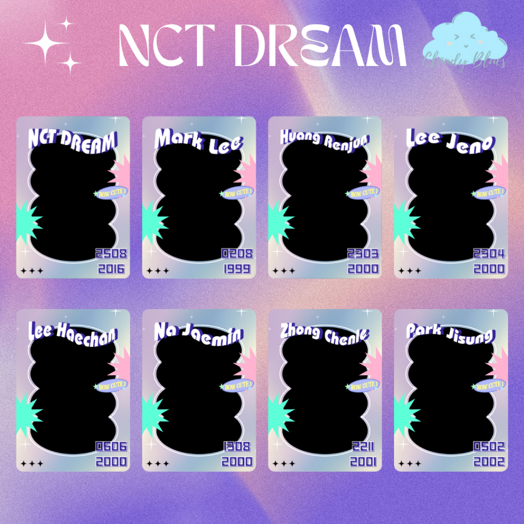 [PRE-ORDER] NCT DREAM YO DREAM PC HOLDER | PHOTOCARD HOLDER | CAHOL | MARK RENJUN JENO HAECHAN JAEMI