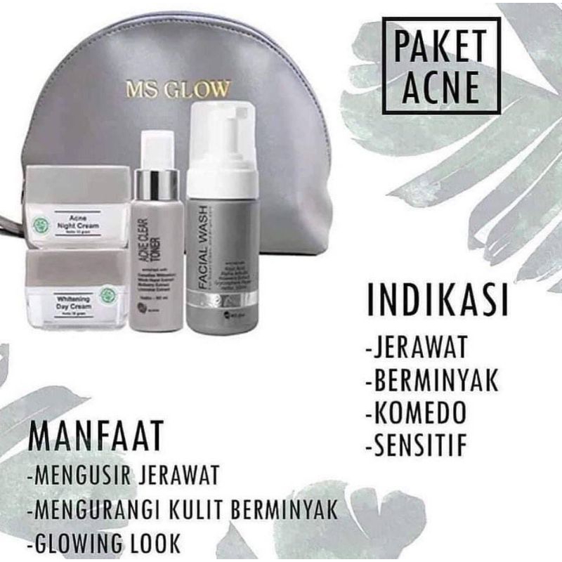 MS GLOW Paket Acne 1 Paket Acne